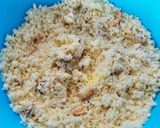 A picture of step 9 of Rava Ladoo.