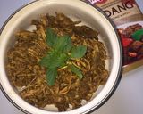 Foto langkah ke 8 dari resep Rendang Ayam Suwir bumbu Indofood.