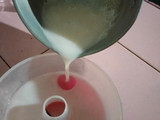 Pudding kemerdekaan (leci susu)