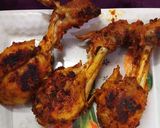 A picture of step 3 of Tandoori chicken (without oven).