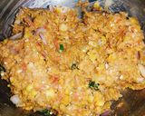 A picture of step 2 of Corn Vada.