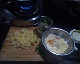 A picture of step 2 of Batata wada.
