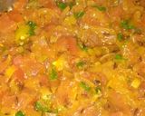 A picture of step 4 of Tomato Sabzi.