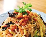 Hình bước làm 6 của món Bún Tàu Xào Tôm Khô & Rau Củ