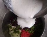 A picture of step 7 of Methi Aloo Paratha and Beetroot Raita.