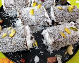 बिस्कुट क्रीम कोको रोल (Biscuit creamy cocoa roll recipe in Hindi) रेसिपी चरण 5 फोटो