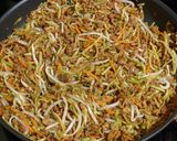 A picture of step 5 of Meatless Egg roll in a Bowl.
