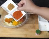 A picture of step 6 of Lahori chargha.