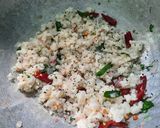 A picture of step 5 of Idly upma.
