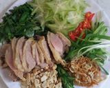 Hình bước làm 2 của món Vịt bóp thấu