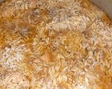 A picture of step 3 of Chicken Yakhni pulao.
