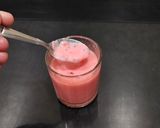 A picture of step 3 of Watermelon Rose Milkshake.