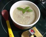 Hình bước làm 5 của món Cháo thịt bò khoai lang phomai cho bé