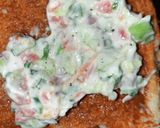 A picture of step 2 of Veg mayonnaise sandwich.