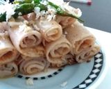 A picture of step 14 of Fariyali Khandvi.
