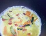 A picture of step 1 of Rolled Egg. (TAMAGYOKI).