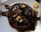 A picture of step 4 of Chocolate banana pancakes #chocolatebakingcontest.