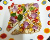 A picture of step 9 of Splash Of Colour ---- Traditional Festivities, Made Global, Pizza Paratha.
