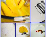 A picture of step 1 of Pull me up mango cake with chocolate sponge.
