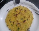 A picture of step 3 of Besan Chilla.