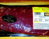 A picture of step 1 of Mike's BBQ Flat Smoked Brisket & Choice Short Ribs.