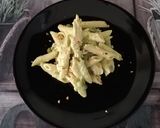 Foto del passaggio 4 della ricetta Pennette con crema di piselli e straccetti di pollo