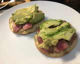 A picture of step 7 of Spicy Tuna Tostada.
