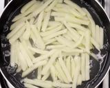 A picture of step 1 of Honey chilli potato.