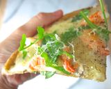 青醬鮮蝦野菇薄脆披薩pizza平底鍋版的食譜步驟4照片