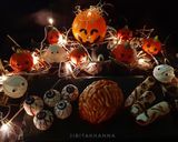 A picture of step 18 of Halloween themed Chocolate cake (pops).