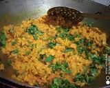 A picture of step 5 of Dry moong dal.