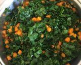 A picture of step 2 of Spinach, butternut and feta quiche.