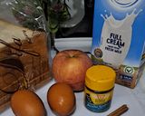 Foto langkah ke 1 dari resep Setup roti apel, Puding Roti (Apple Bread Pudding).