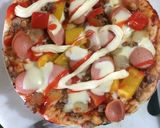 Hình bước làm 8 của món Pizza bằng nồi cơm điện
