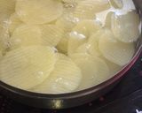 A picture of step 2 of Homemade potato chips with only 2 ingredients / homemade aloo papad.