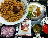 A picture of step 1 of Amritsari Chana Masala.