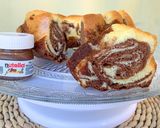 Une image de l'étape 8 de Gâteau marbré au nutella.