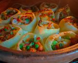 Zöldségfélével töltött paprika recept fázis 4 fotója