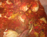 Foto del paso 2 de la receta: Pollo con tomate pimiento y naranja