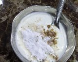 A picture of step 2 of Dahi puri chaat.