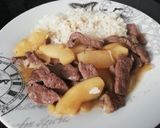 Foto del paso 9 de la receta: Hígado con manzana y arroz 🍏