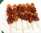 A picture of step 8 of Tsire Skewers.