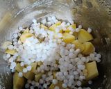 A picture of step 1 of Sago Tikki.