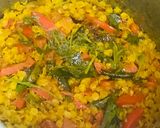 A picture of step 4 of Masoor dal & red bell pepper # Ramzan special.