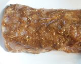 Foto del paso 5 de la receta Lomo de cerdo con salsa de mostaza y barbacoa al horno