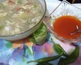 A picture of step 6 of Hot and sour soup.