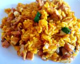 Foto del paso 6 de la receta: Pulpo en trozos, con arroz a la cúrcuma. #delantaldorado #Receta