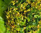 A picture of step 2 of Dry methi besan.