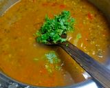A picture of step 3 of Moong-Urad dal Curry.