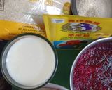 Foto langkah ke 1 dari resep Puding susu buah naga.